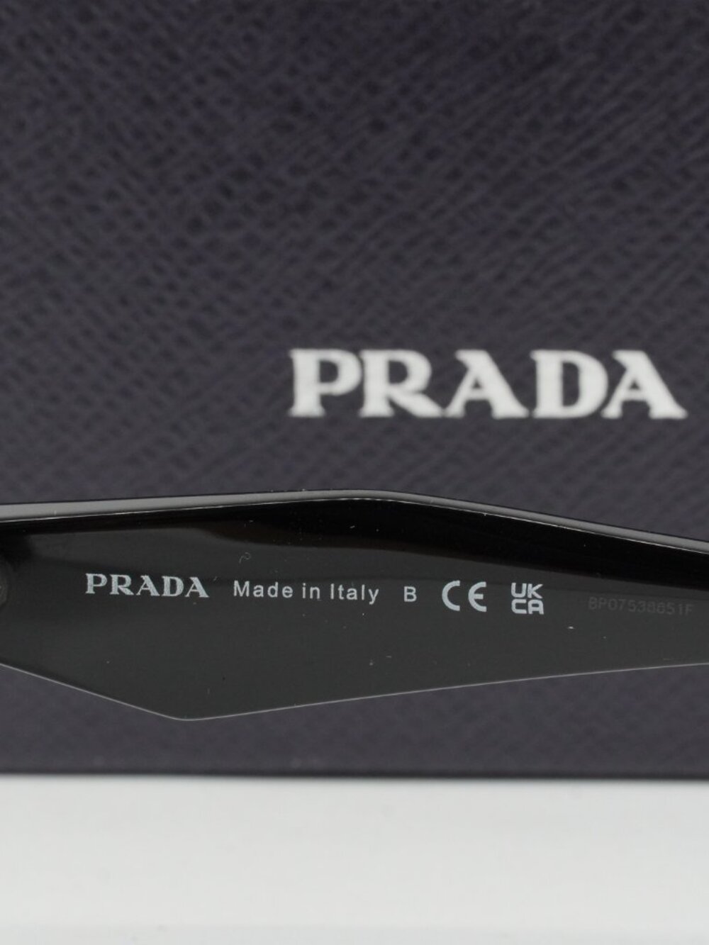 Prada PR19ZS 1AB5S0 Square Sunglasses – Black\Dark Grey - Picture 6 of 9